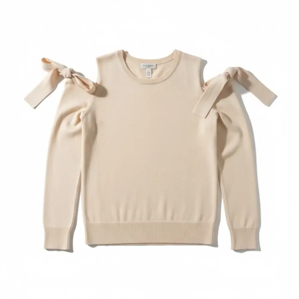Club Monaco Cashmere Cream Sweater Small - Picture 6 of 6